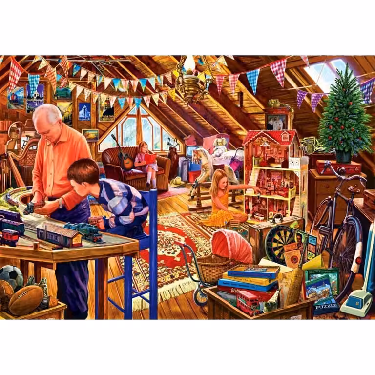 Attic Playtime Bluebird Puzzel - 1500 stukjes - Nostalgie