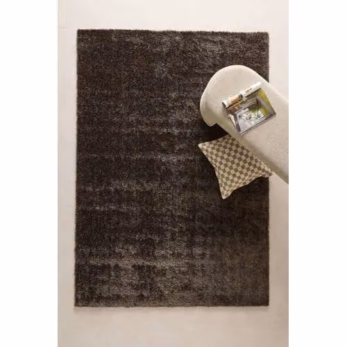 NOUS Living vloerkleed Tiemen donkerbruin modern rechthoekig polyester B: 230 cm, D: 160 cm