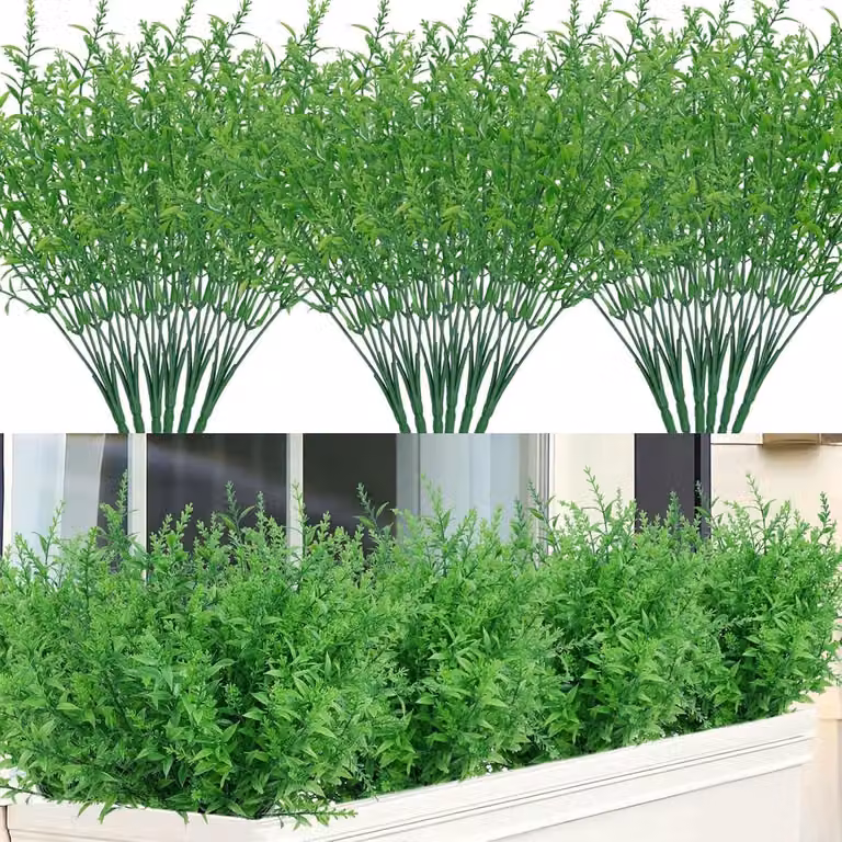 12 Bundels Kunstmatige Lavendel UV-bestendig voor Buiten - Decoratie voor Tuin, Keuken en Badkamer