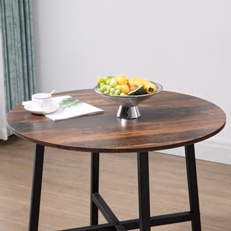 Ronde Eettafel Industrieel Rustiek - Rustic Brown - B/D: 80 x 76 cm