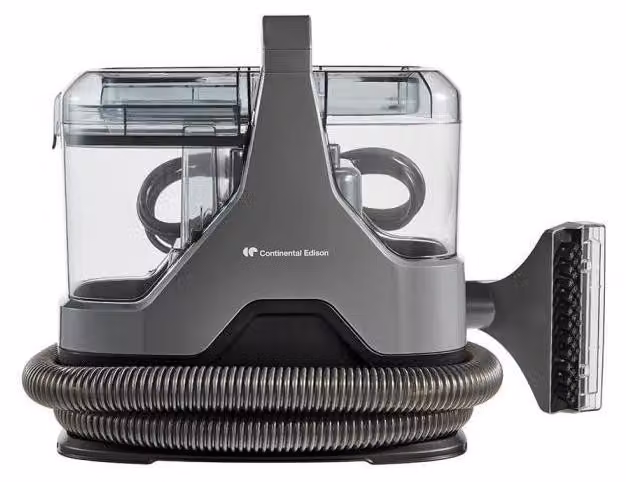 Continental Edison Vlekvreters voor banken, tapijten en stoffering, 600 W, 1,3 l tank, 1,6 m slang