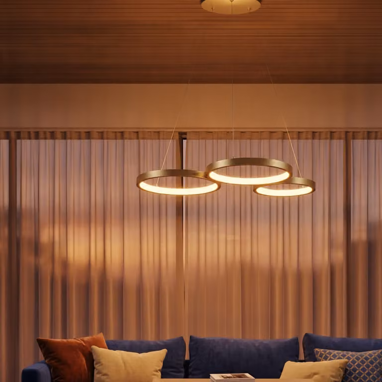 Lyora Moderne hanglamp Magnus goud 55 cm
