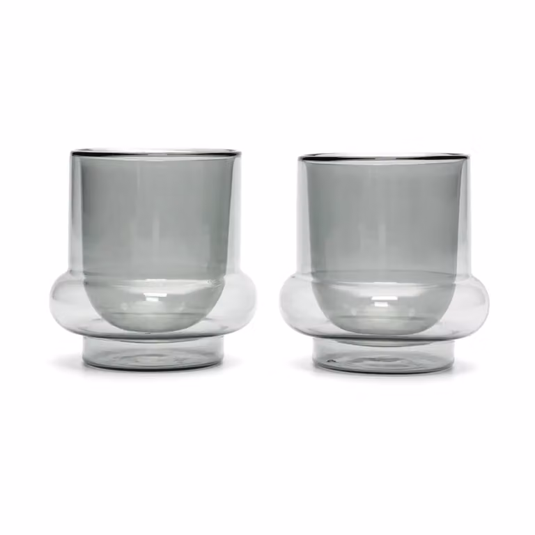 Tom Dixon Bump koffiekopjes 2-pack grijs 20 cl