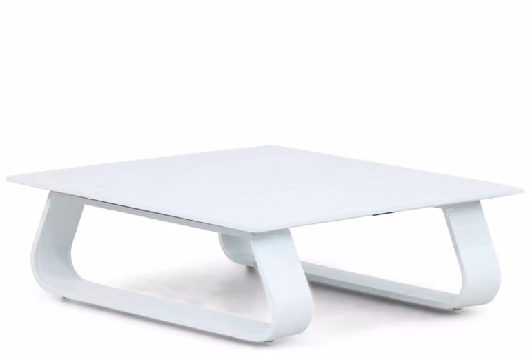 Santika Furniture Sovita lounge tuintafel in wit metaal