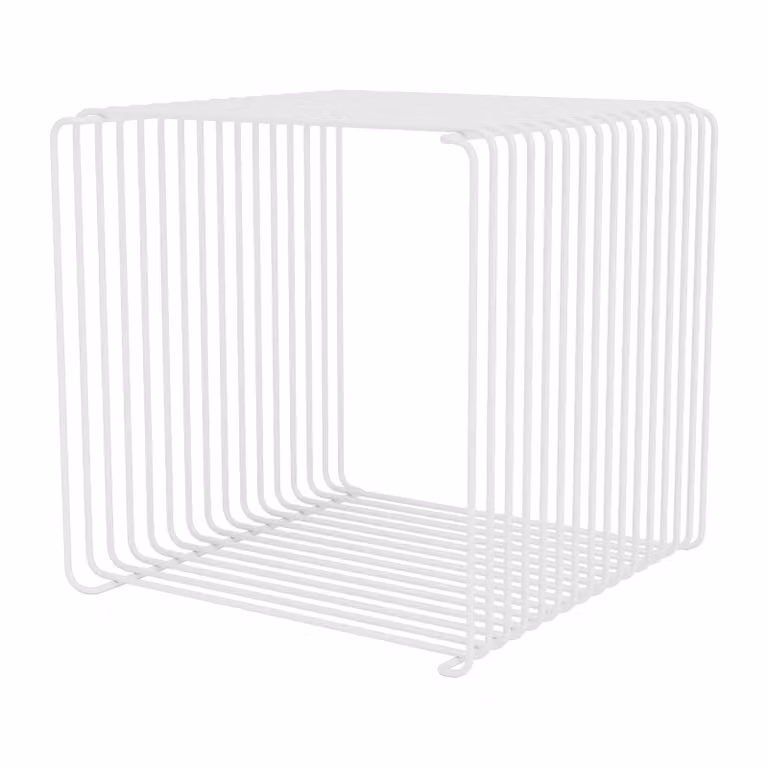 Montana Panton Wire Single plank kubus in Snow wit B/D/H: 34,8 x 34,8 x 34,8 cm