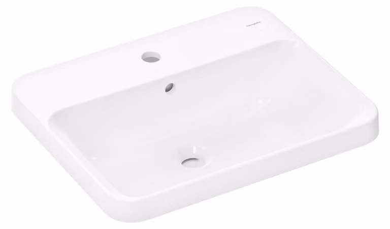 Hansgrohe Inbouwwastafel Xuniva Q, wit met SmartClean, 55 x 45 cm