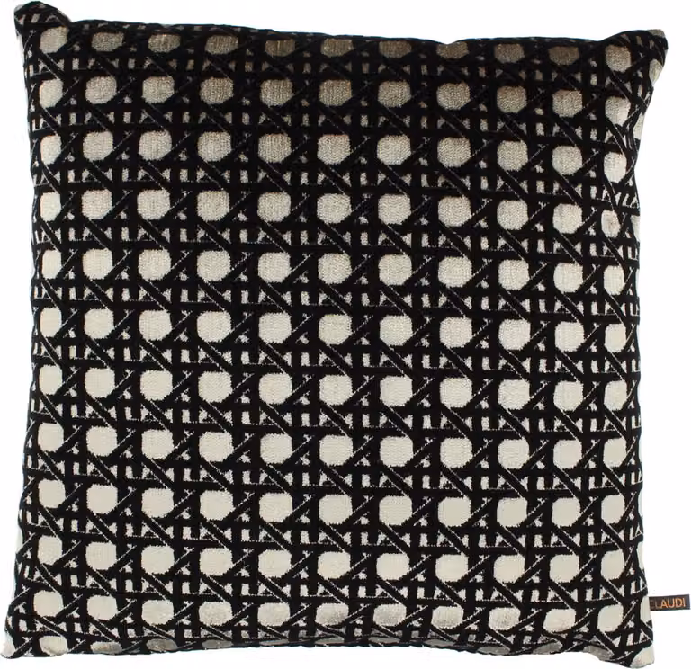Claudi sierkussen Eliaz black/gold 45 x 45 cm