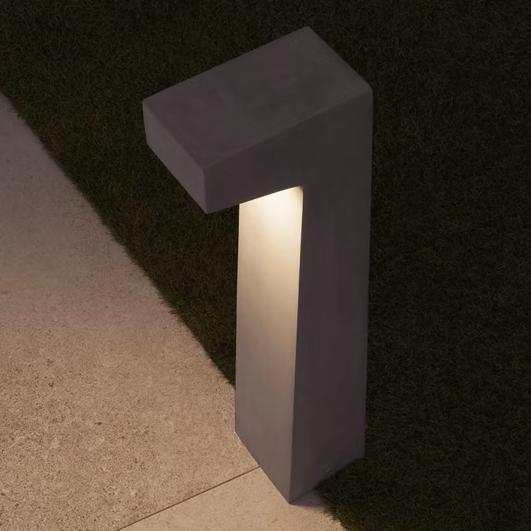 Lyora Aran design tuinlamp betongrijs B/D/H: 15 x 70 x 14 cm