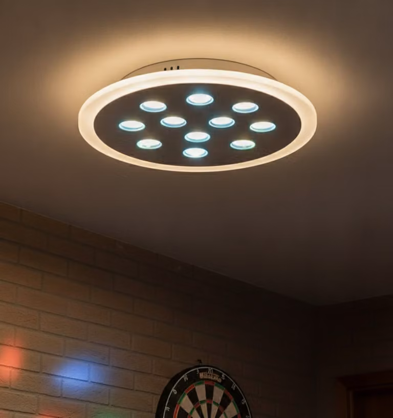 Lyora Astro Plafondlamp met RGB functie, Wit, Ø 45 cm