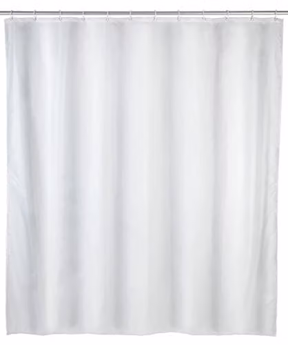 WENKO Antischimmel douchegordijn wit polyester B/D/H: 120 x 200 cm