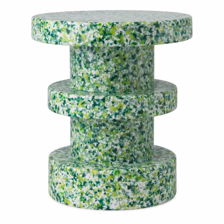Normann Copenhagen Bit Stack ronde kruk Groen, B: 36 cm, H: 42 cm