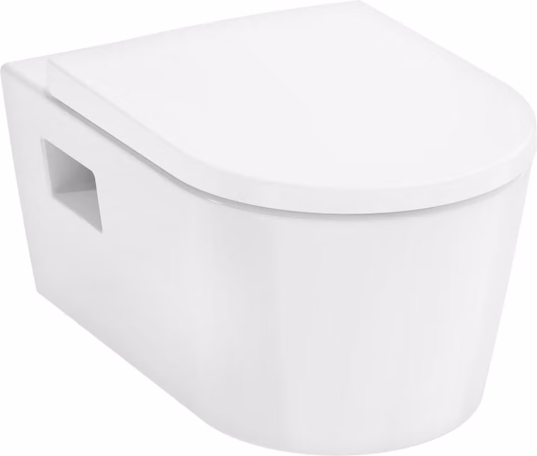 Hansgrohe EluPura Original S wandclosetset met AquaChannel spoelsysteem en toiletzitting, 540