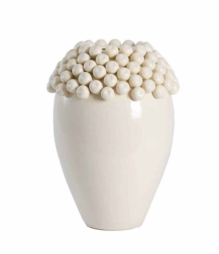 Light & Living Vaas Lovro Keramiek, Crème/Beige, Breedte: 32 cm, Hoogte: 43,5 cm