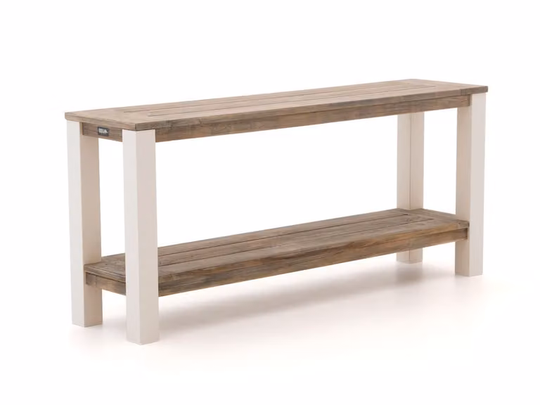ROUGH Rectangle Teak Wood Garden Table in Grey or Brown