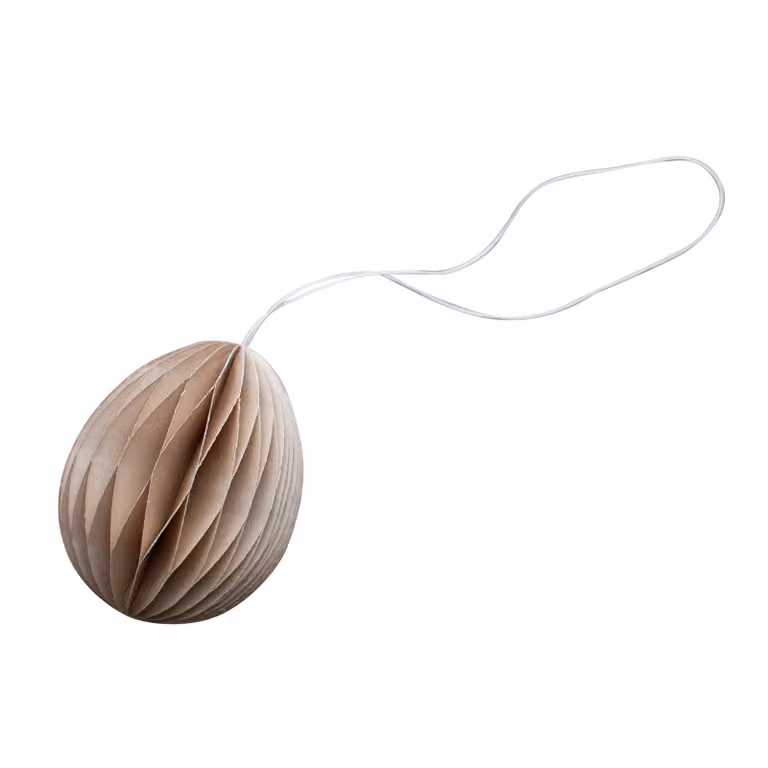 DBKD Ovoid paashanger papier Sand 7 cm