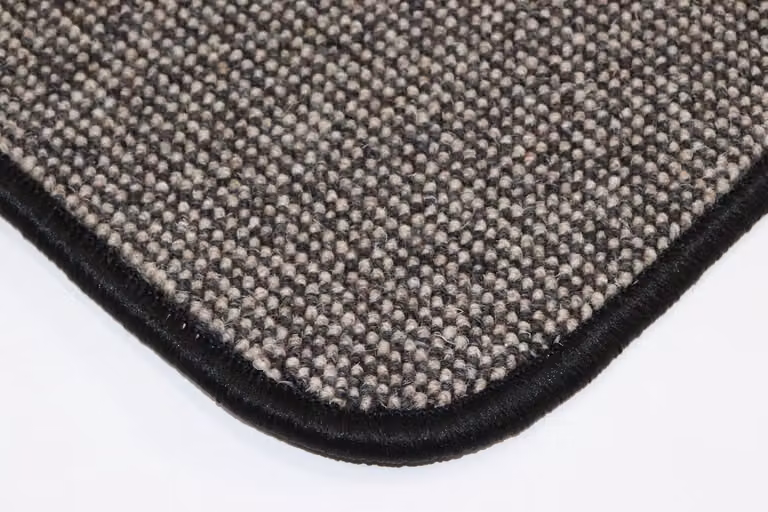 PRIMA Diva Wollen Vloerkleed Loper - Antraciet, Zwart en Ecru - 50 x 160 cm