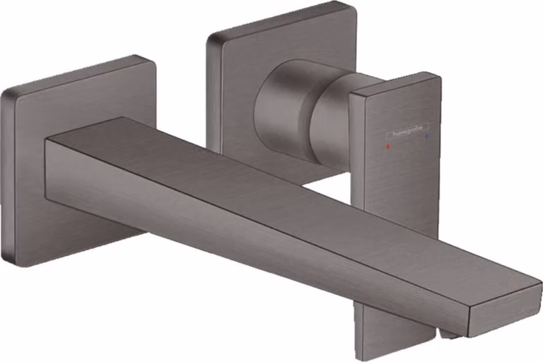 Hansgrohe Metropol wastafelmengkraan met één hendel, inbouwmodel voor wandmontage, uitloop 22,5 cm