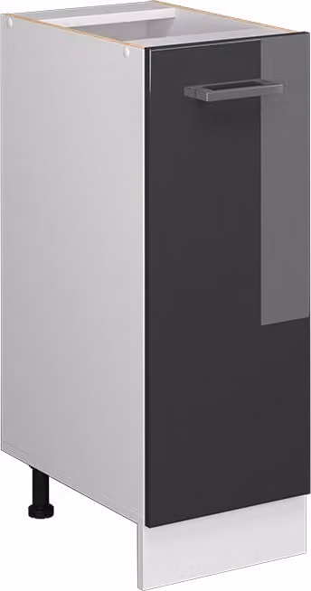 Vicco R-Line Apotheekkast Antraciet Hoogglans zonder werkblad, Model 37761