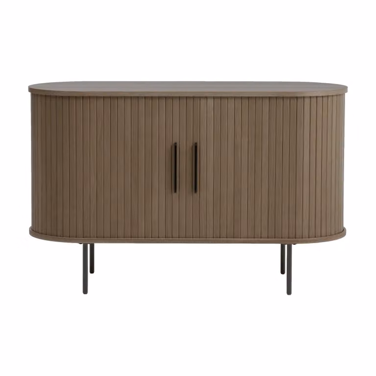 Nest of Nora Dressoir Nova - 120 cm breed - Met schuifdeuren - Eikenfineer - Bruin