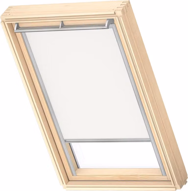 Velux Origineel Verduisterend Rolgordijn CK04 Wit voor Zilveren Kozijn