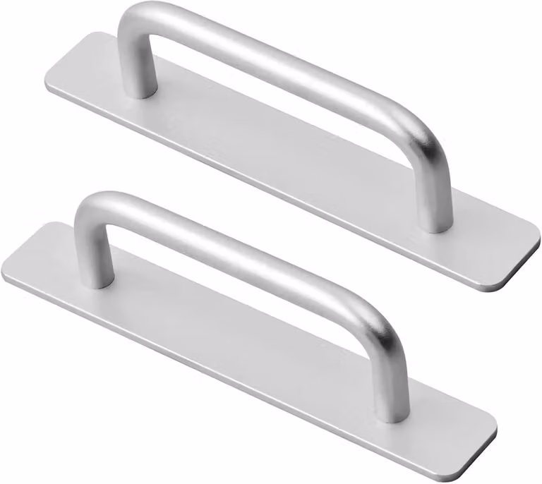 Zelfklevende aluminium kastgrepen voor keuken en badkamer - Zilver - Lengte: 14,6 cm