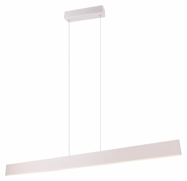Trio Galway Led Hanglamp - Modern Rechthoekig - Wit/Grijs - 150 cm