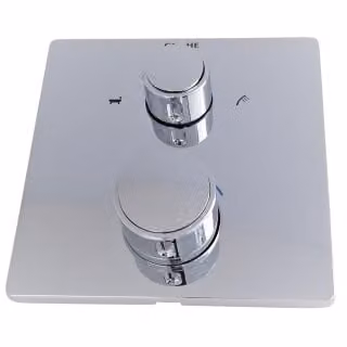 GROHE Grohtherm 24080 thermostaatbadmengkraan met 2-weg omsteller en Rapido SmartBox installatieset, chroom