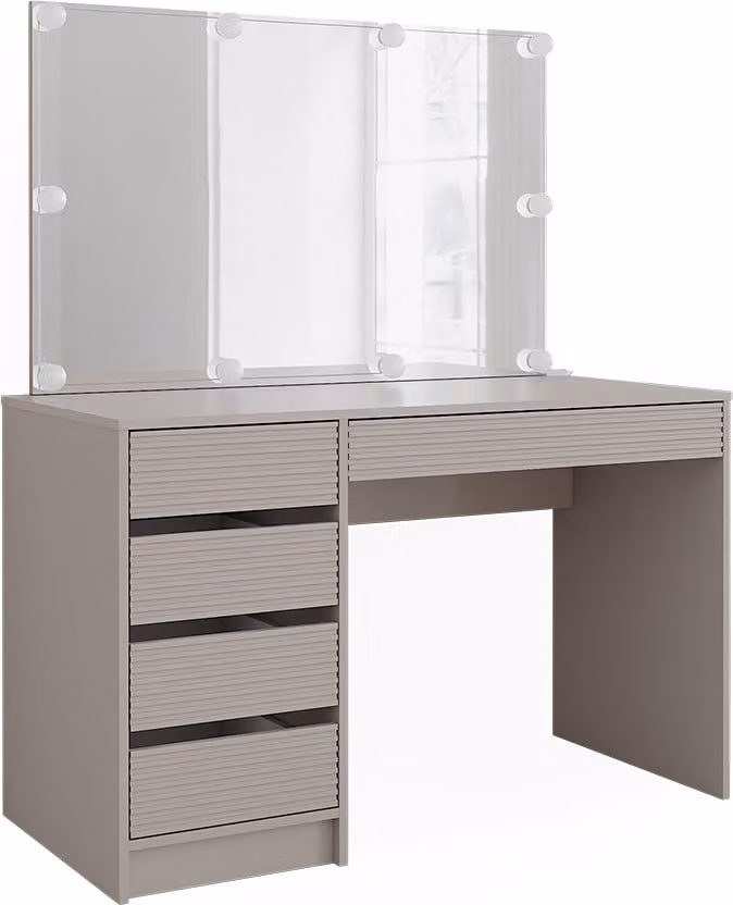 Vicco Kaptafel Sherry Kasjmier met spiegel en LED-lichtslinger, Breedte: 120 cm