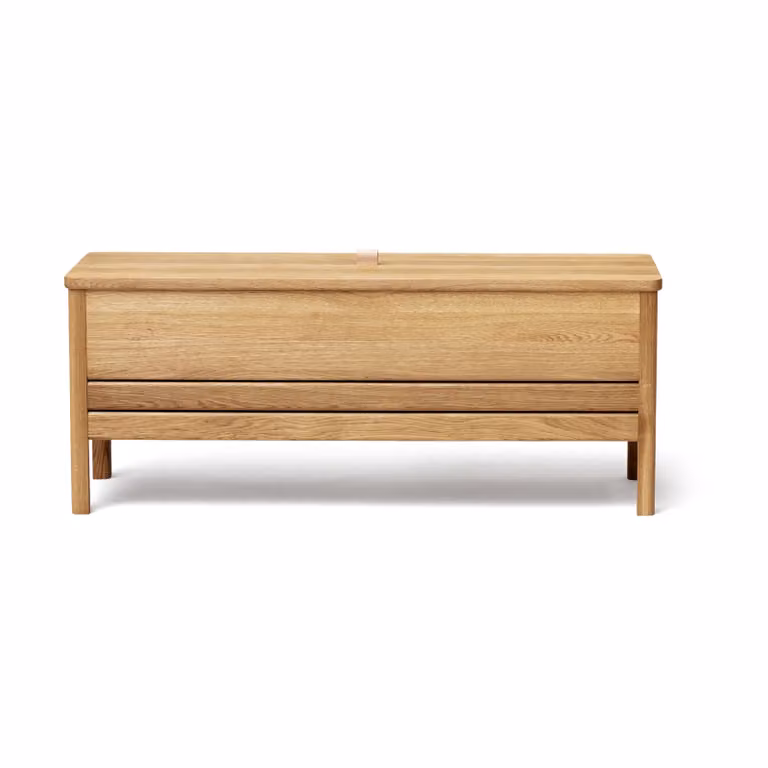 Form & Refine A Line opbergbank, Eikenhout, Bruin, Breedte: 111 cm