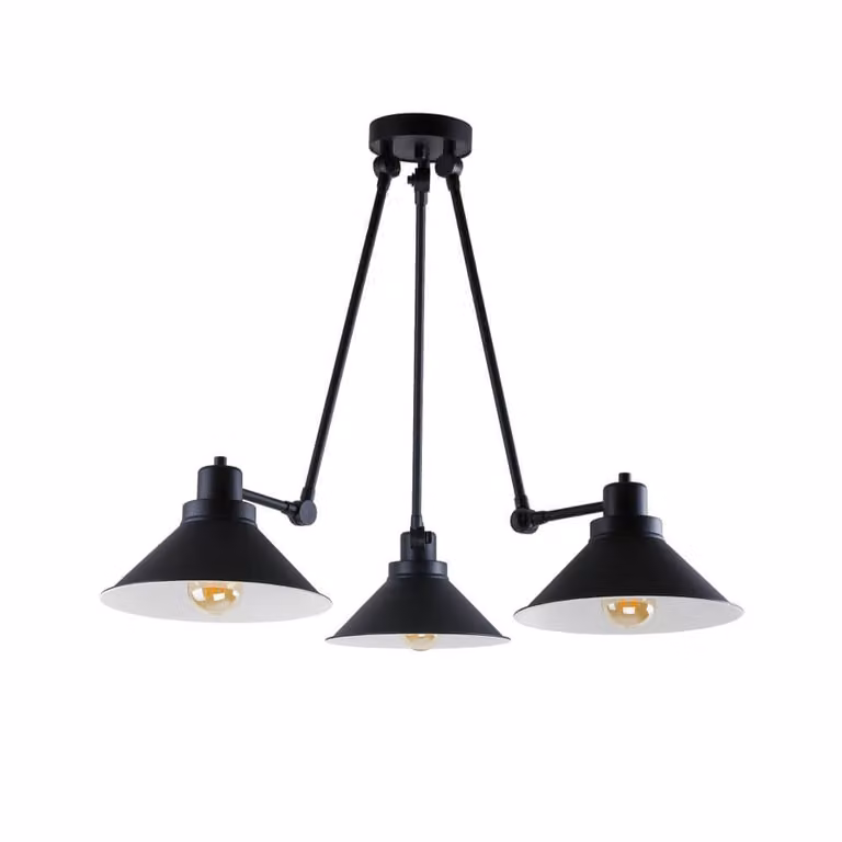 Nowodvorski Lyora 3-lichts hanglamp Techno 9142 in zwart of wit