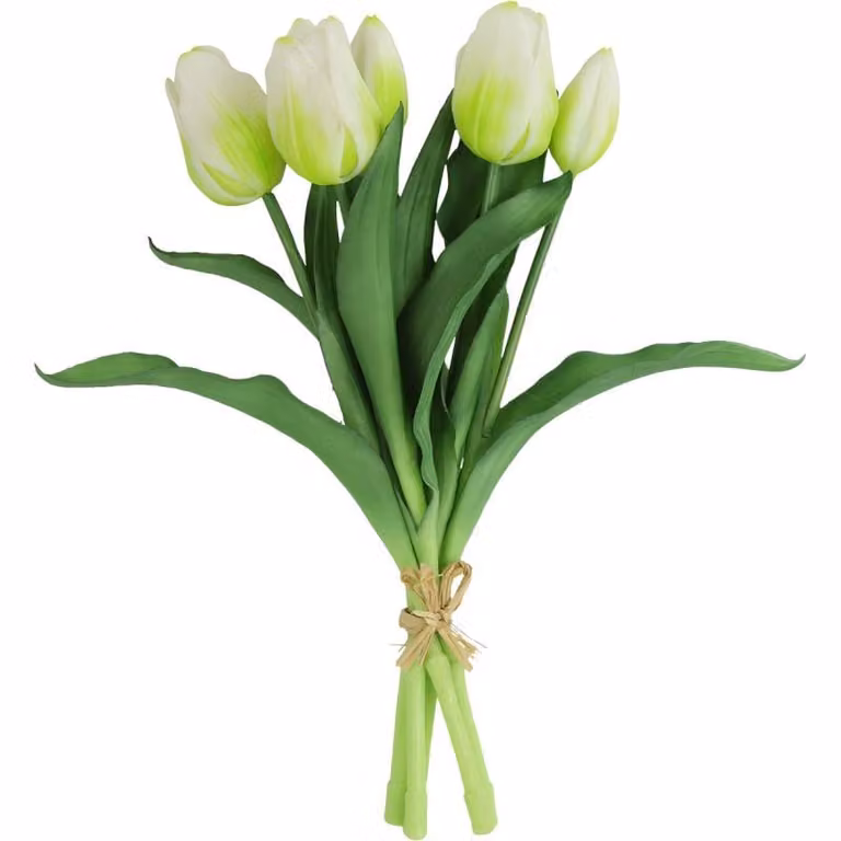 Budget Home Store Kunstboeket Tulipa wit