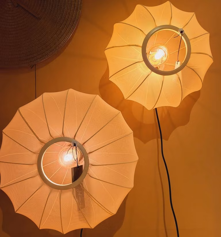 Light & Living Plafonnière Plumalia Beige Ø50 x 24 cm