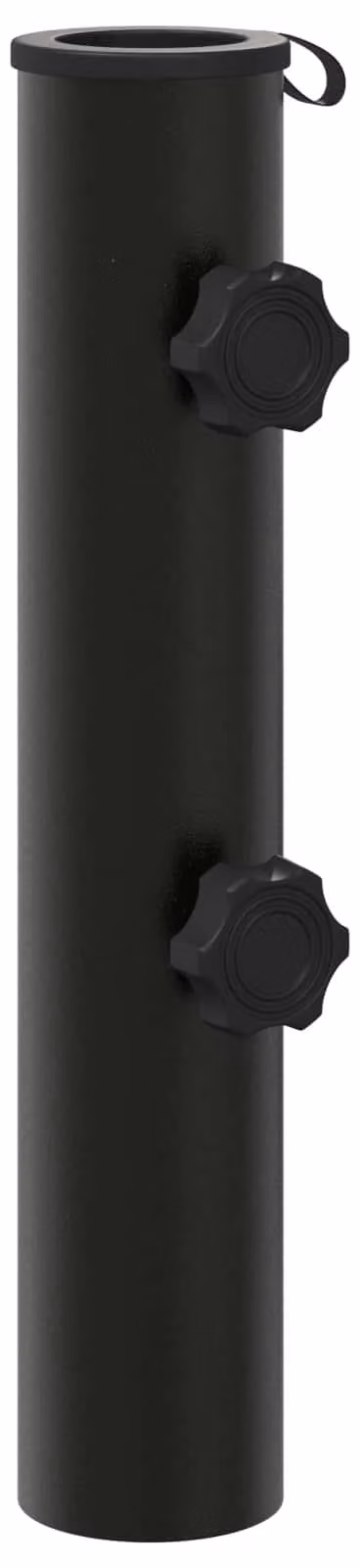 vidaXL Parasolvoet zwart van ijzer voor parasols met een diameter van 40-50 mm