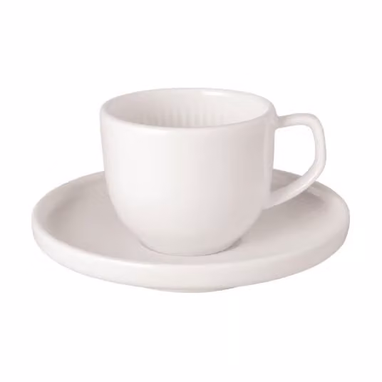 Villeroy & Boch Afina espressokopje met schotel White 5 cl