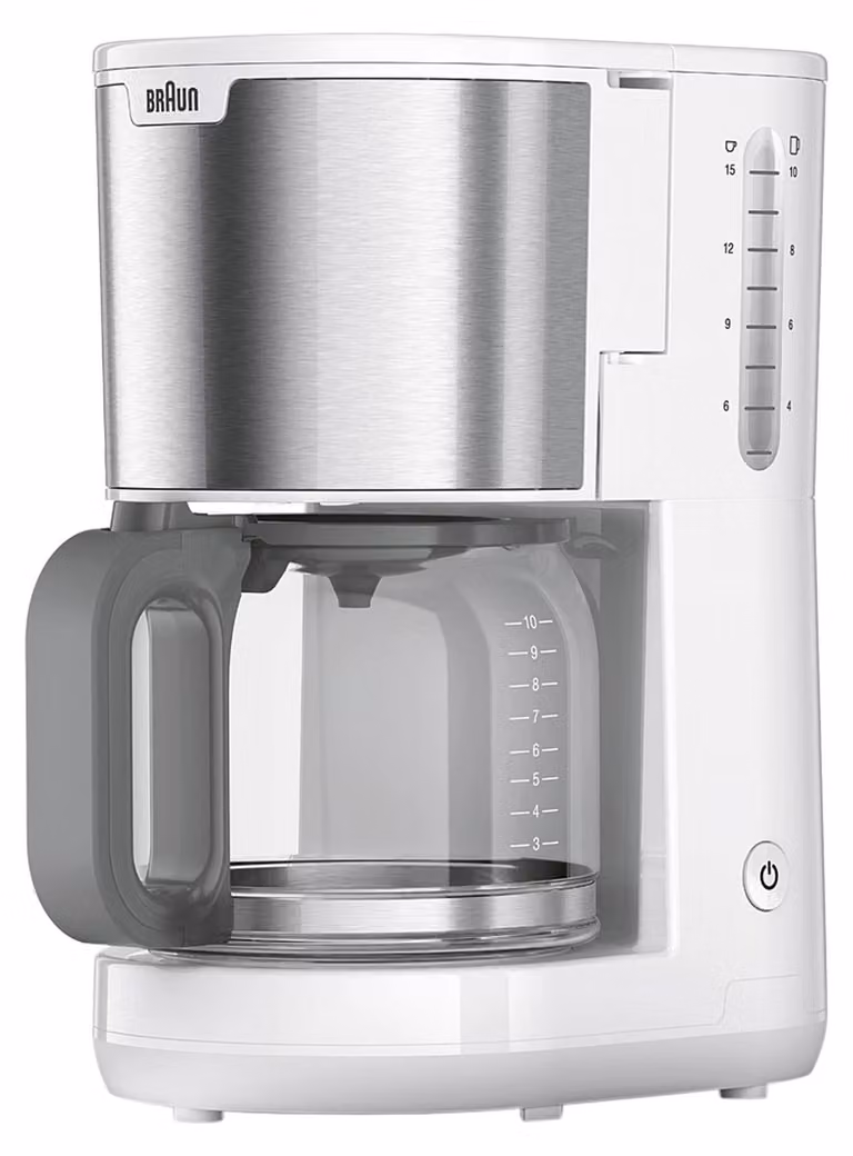 Braun koffiezetapparaat KF 1500 WH, wit, voor 10 kopjes