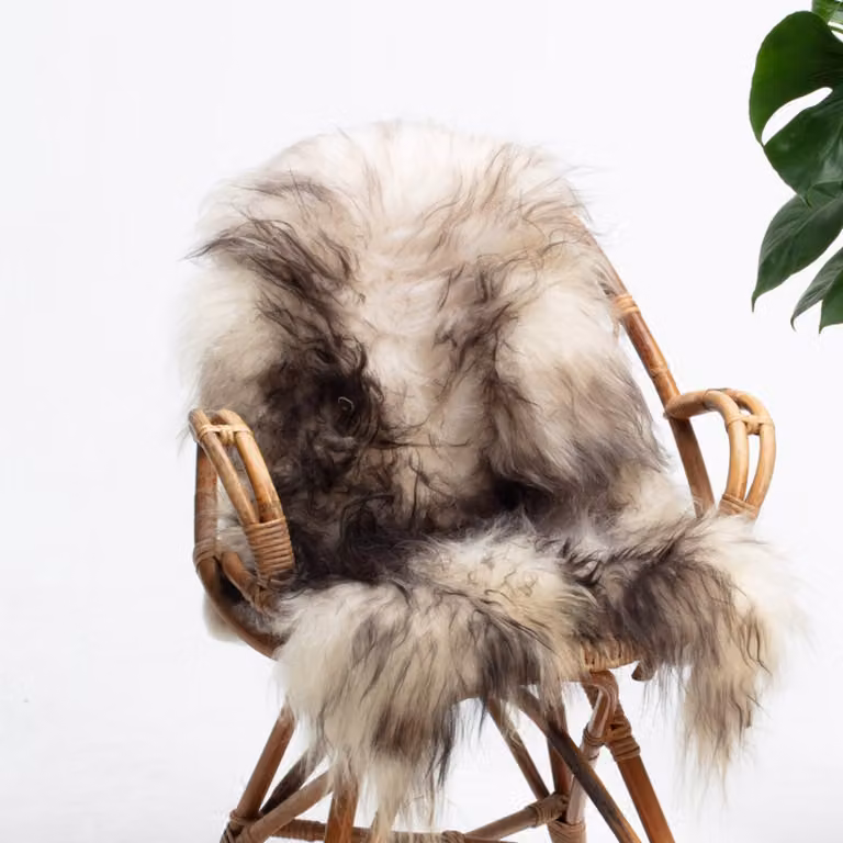Sheepy Mads Schapenvacht Zwart Wit S (90-100 cm)