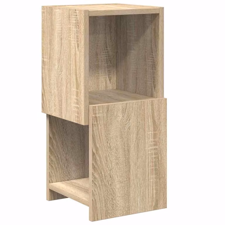 vidaXL Hoekkast Sonoma Eik - Hout - B/D/H: 25,5 x 25 x 55 cm