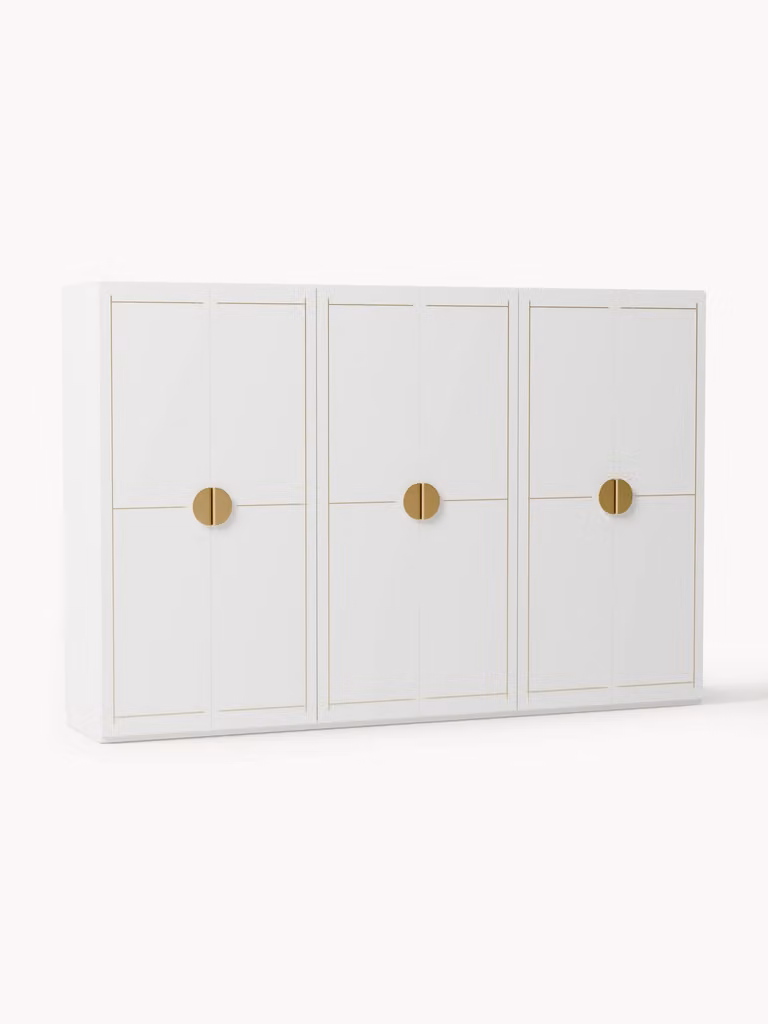 Westwing Collection Modulaire draaideurkast Denise van hout, Breedte: 300 cm
