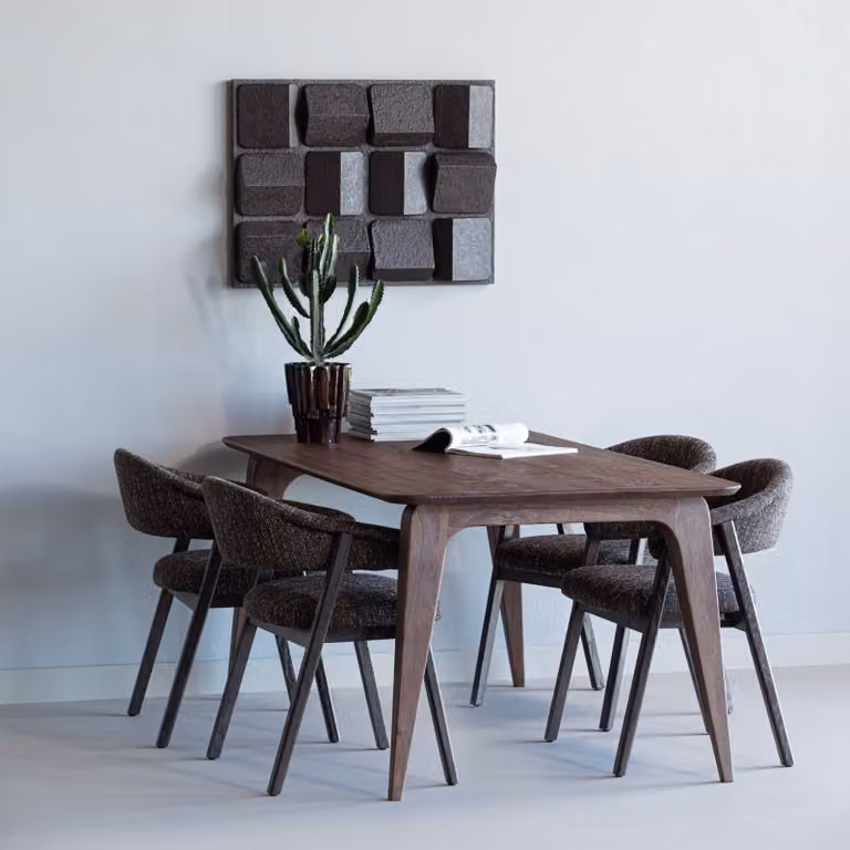 WOOOD Eettafel Rubo Mangohout, Bruin, B: 180 cm, D: 95 cm