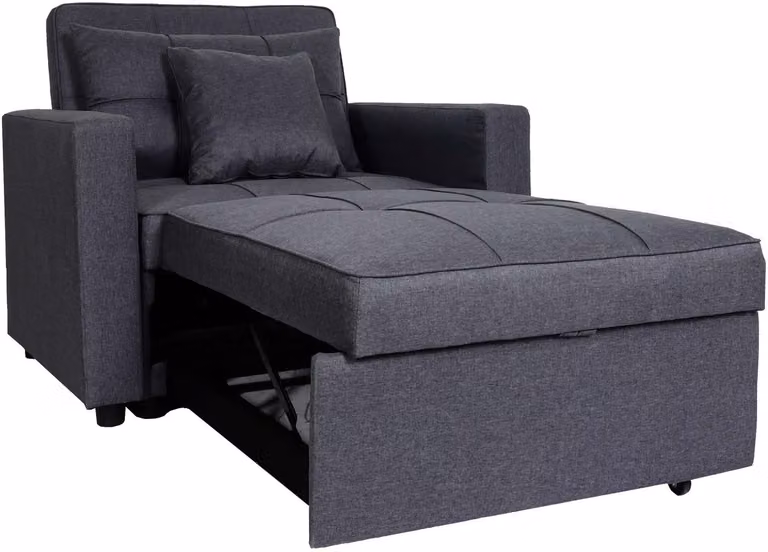 MCW Slaapstoel MCW-L90 Klapstoel Slaapbank Relaxstoel Donkergrijs Ligoppervlak: 197 x 103 cm