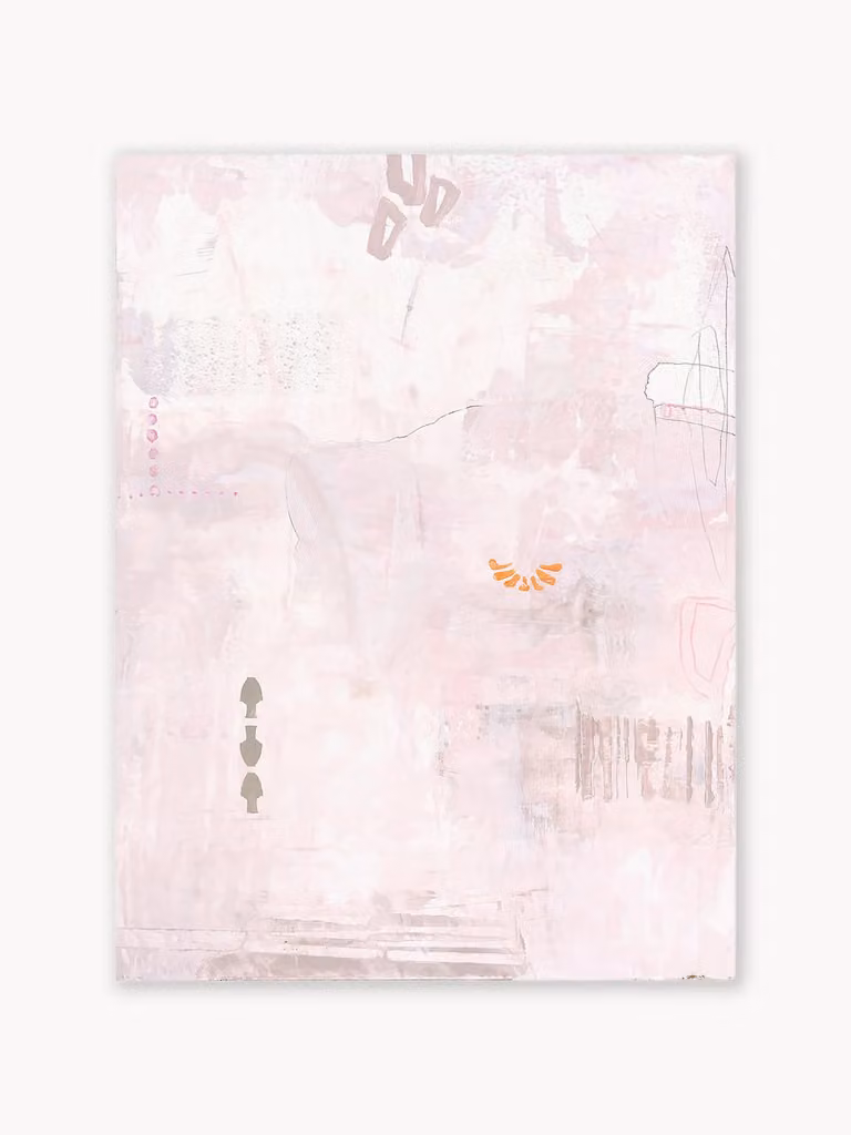 Malerifabrikken Handbeschilderde canvasdoek Pink Petite
