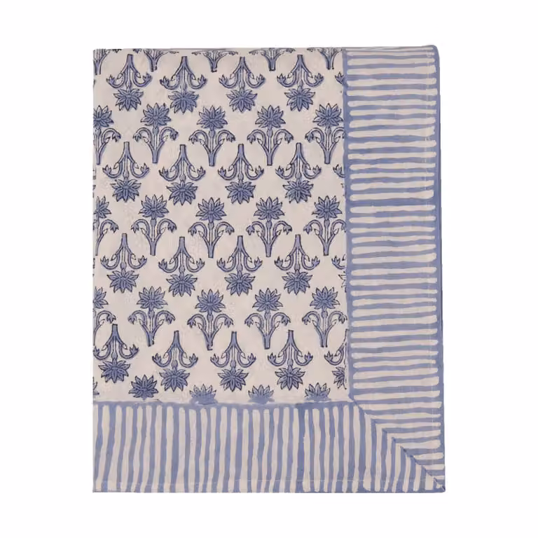 Pick a Poppy Lily tafelkleed Blue, B: 250 cm, D: 150 cm
