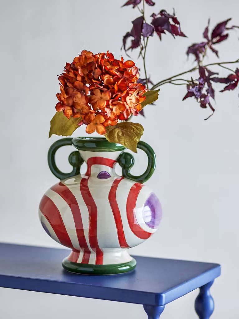 Bloomingville Betiva vaas meerkleurig steengoed Ø 24 cm
