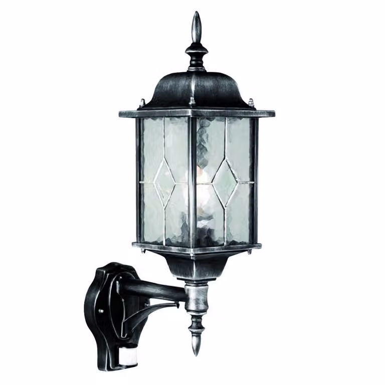 Franssen Wexford Buitenlamp met bewegingsmelder - Zwart