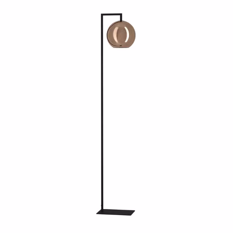Stars of Light Cordoba Design Vloerlamp zwart met rookglas en metaal, B/D/H: 25 x 25 x 172 cm