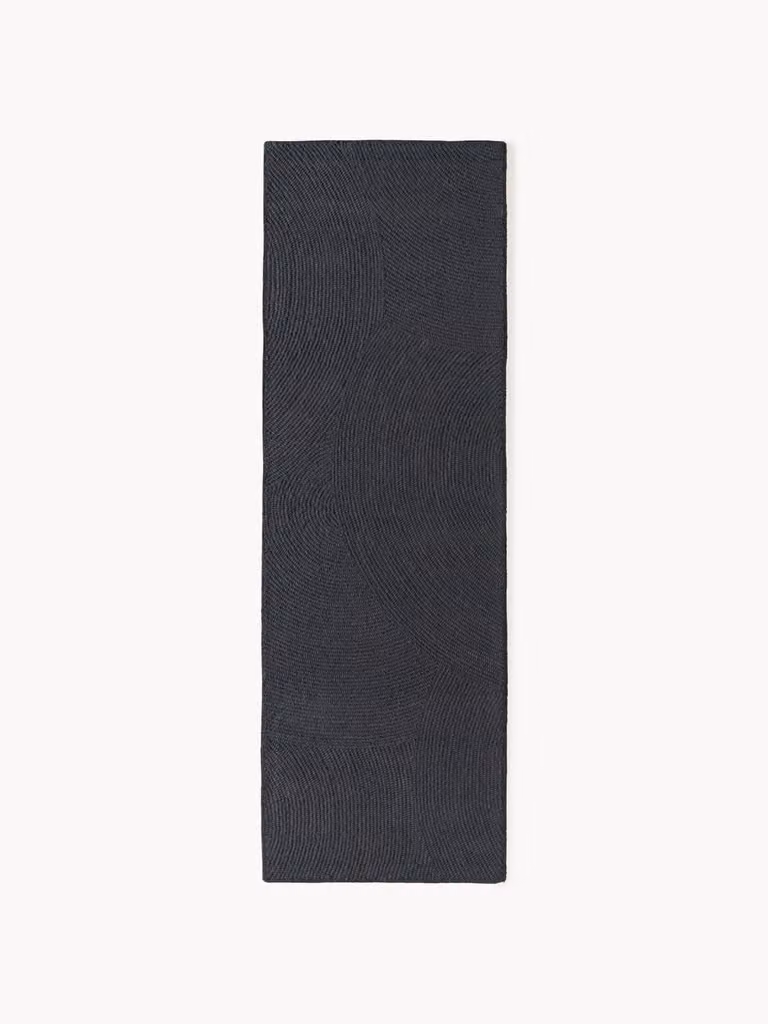Westwing Collection Eleni handgetufte wollen ronde loper met geometrisch patroon