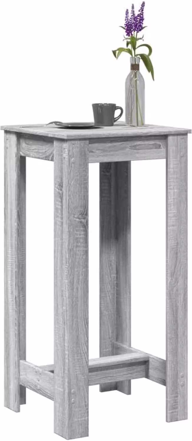ServiceTopper Bartafel Grijs Sonoma - Bewerkt hout - B: 51 cm, D: 50 cm, H: 103,5 cm