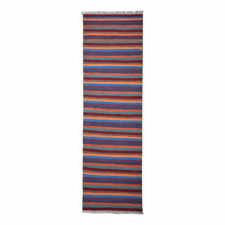home24 Kelim Gashgai vloerkleed multicolor, B: 58 cm, L: 195 cm, wol