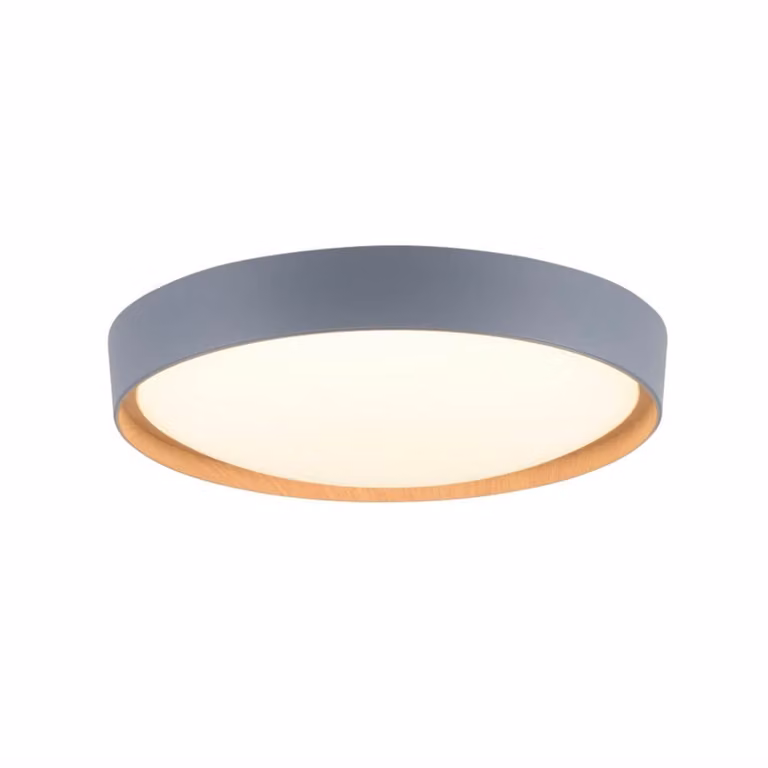 Ronde plafondlamp Q-Emilia grijs Paul Neuhaus