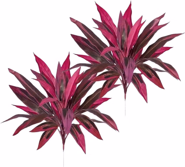 Kunstvarens Set Groene Decoratieve Planten Weerbestendig UV-beschermd Hoogte: 60 cm